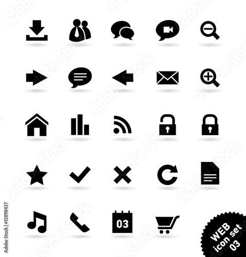 Vector icon set WEB [03]