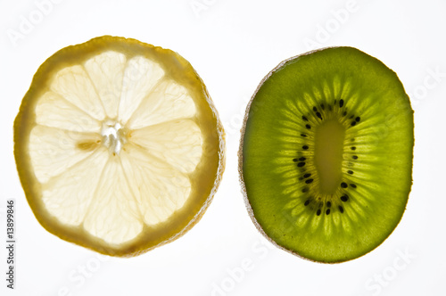 kiwi and lemon