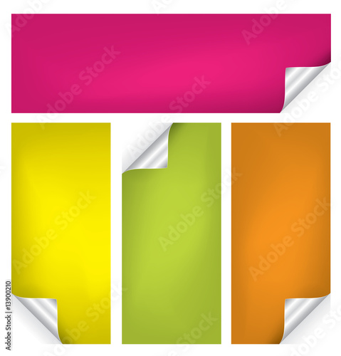Set of vector stickers #2