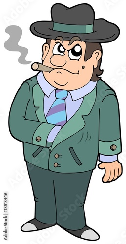 Cartoon gangster