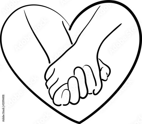 holding hands