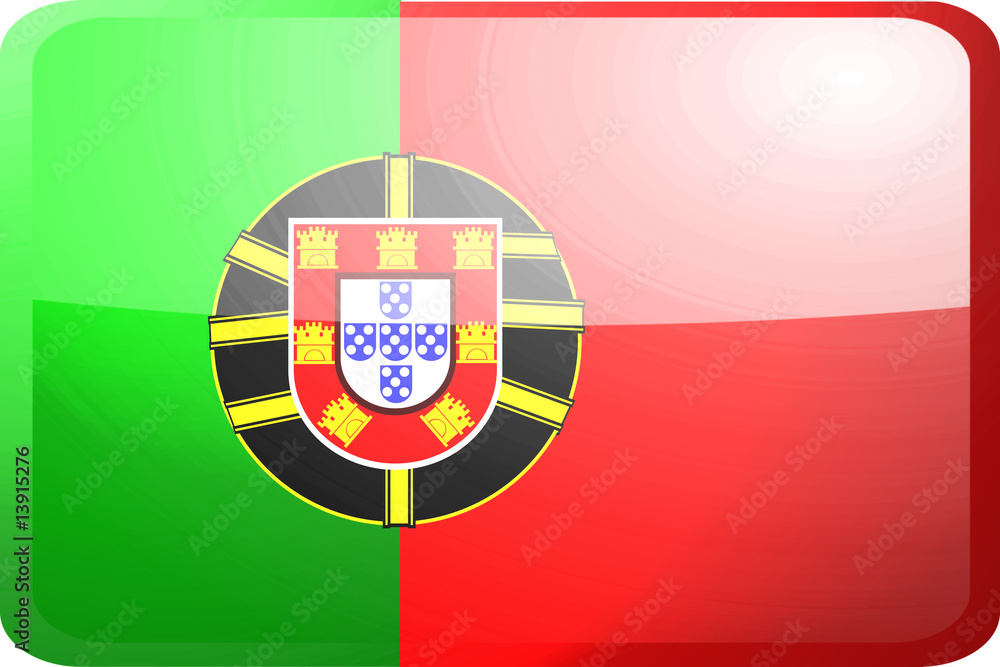 Flag of Portugal button
