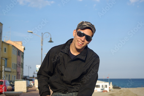 Quadro em tela Attractive young boy