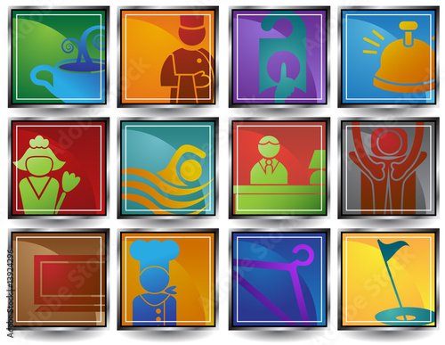 Hotel Close Up Icons