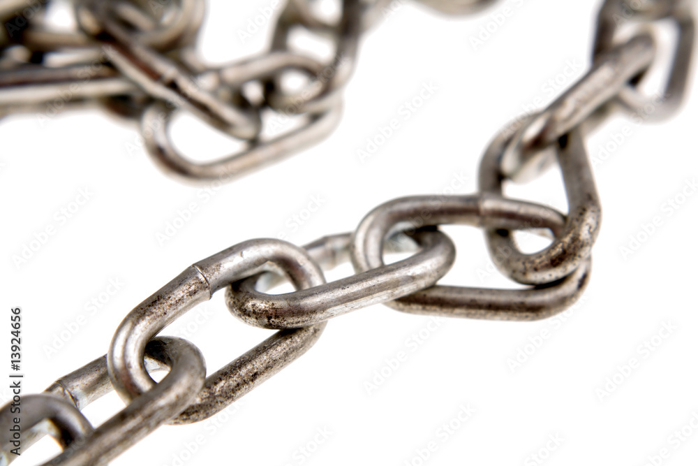 Obraz premium Steel chain links