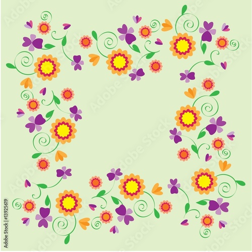 Summer floral pattern