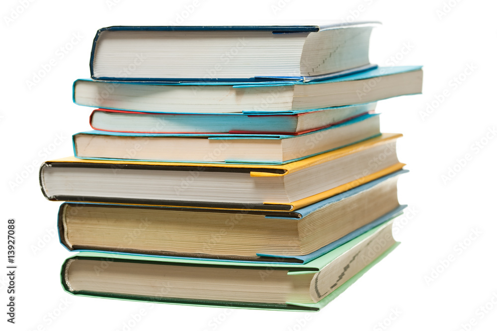 Pile of books isolated on white background Pile of books isolated on white background