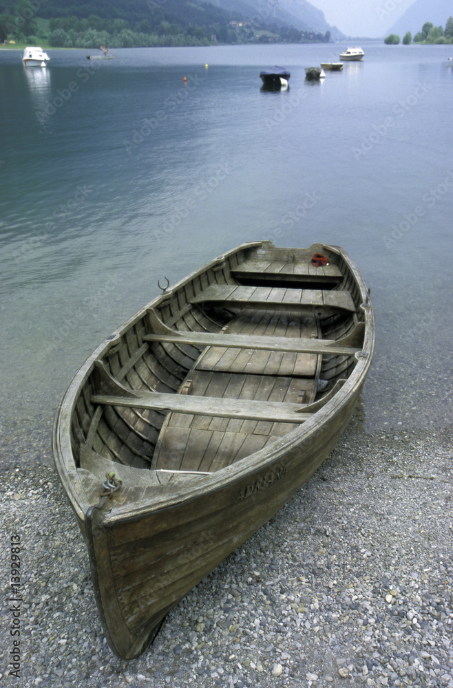 Rowing boat on the beach