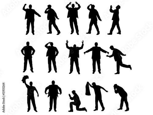 silhouette of man in problems