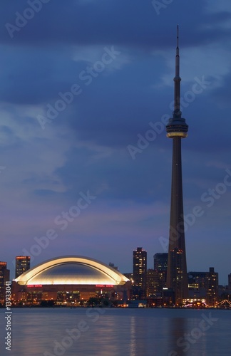 Toronto skyline at twilight