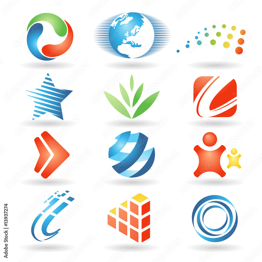 Fototapeta premium Set of vector design elements 5