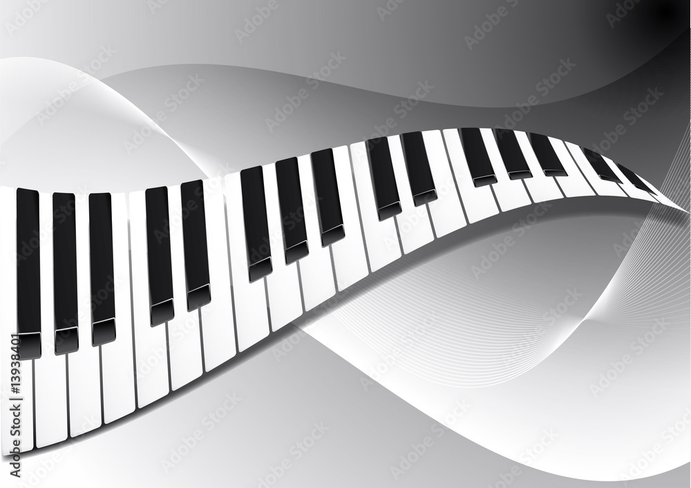 Fototapeta premium Klaviertastatur