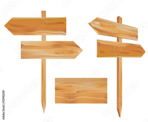 wooden signs