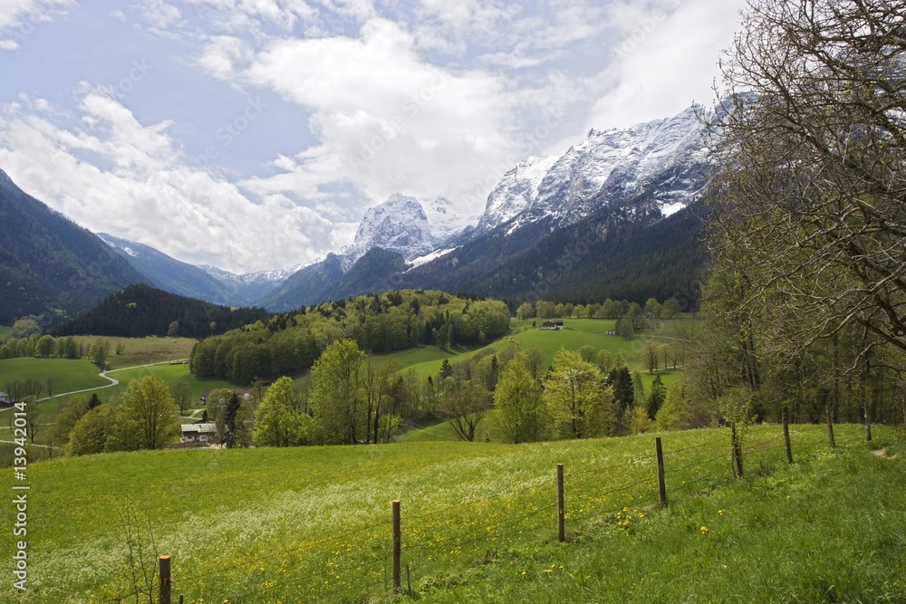 Bavarian landscape near Ramsau, Germany