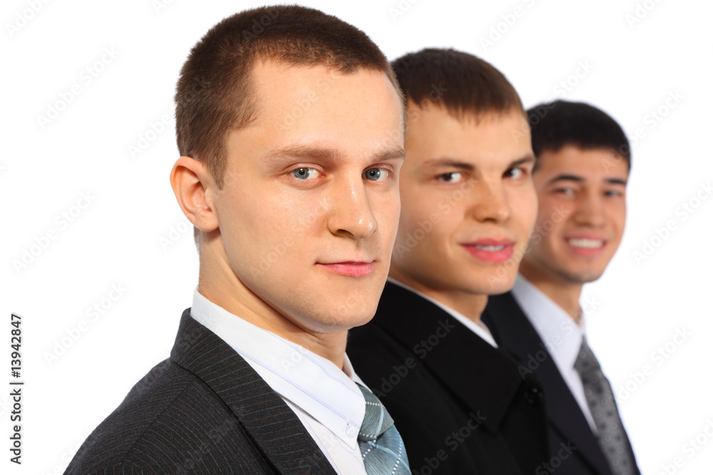 Three businessmen, parody to Marx, Engels and Lenin Three businessmen, parody to Marx, Engels and Lenin