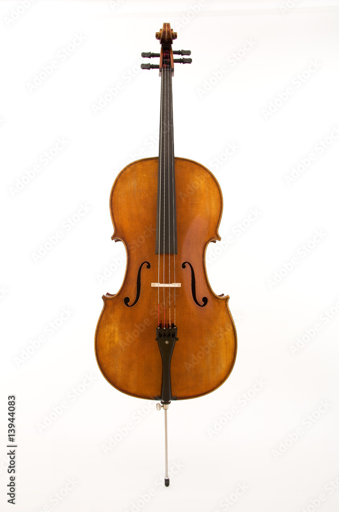 Obraz premium Cello on White