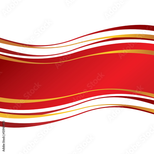 Red vector banner