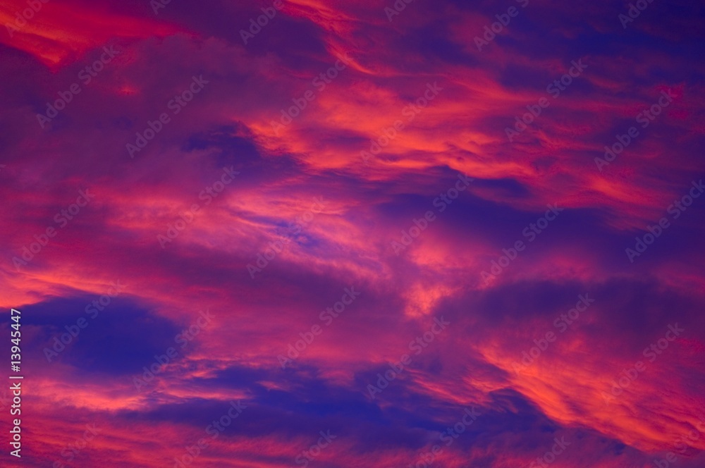 Sunset cloud detail
