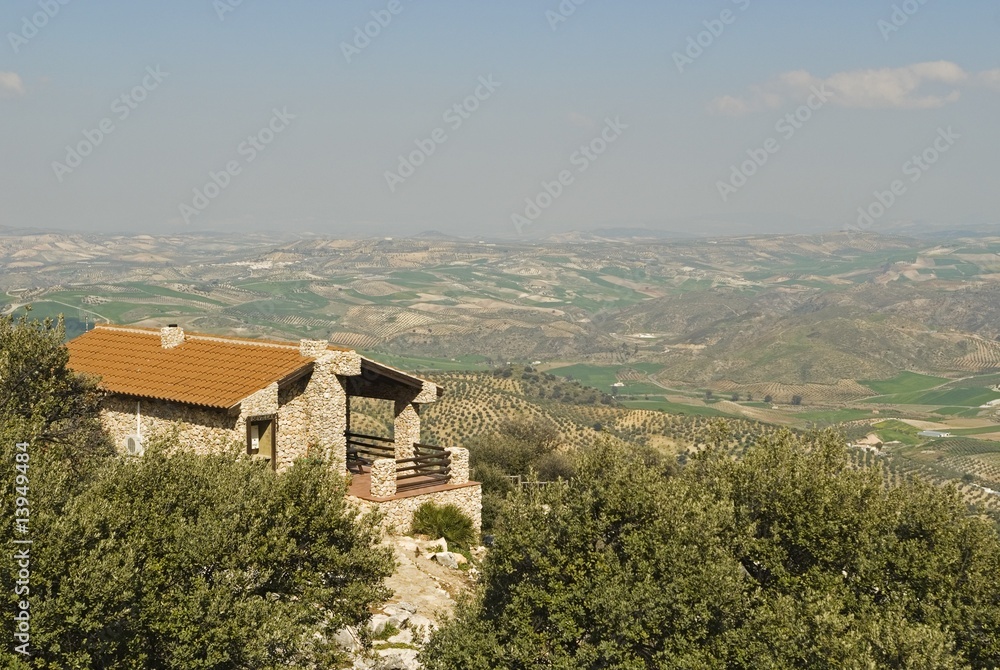 View from mountain-side chalet
