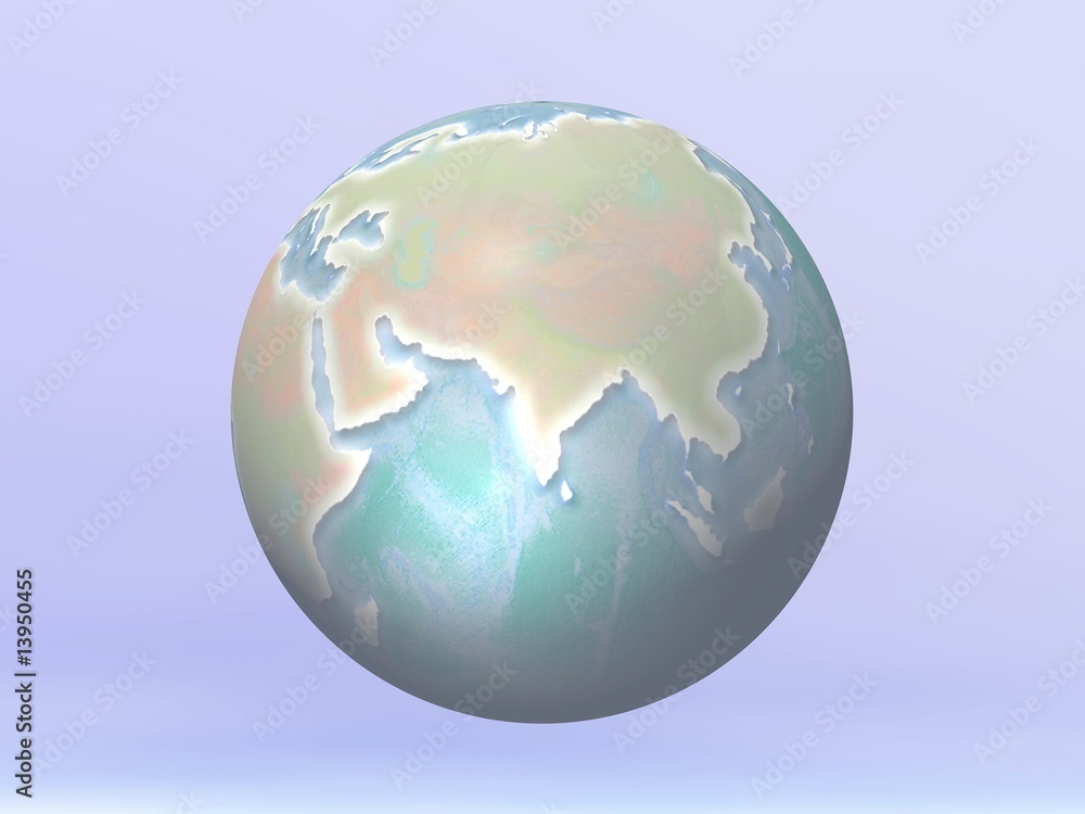 Naklejka premium 3D Globe