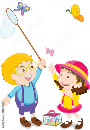 catching butterflies