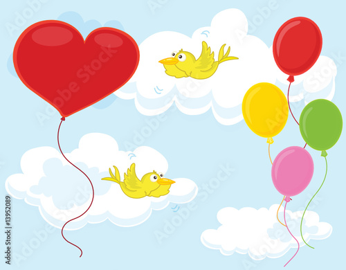 floating balloons