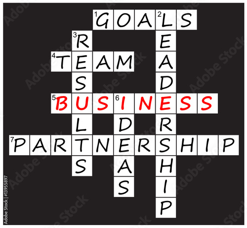 "Business" crossword puzzle (V)