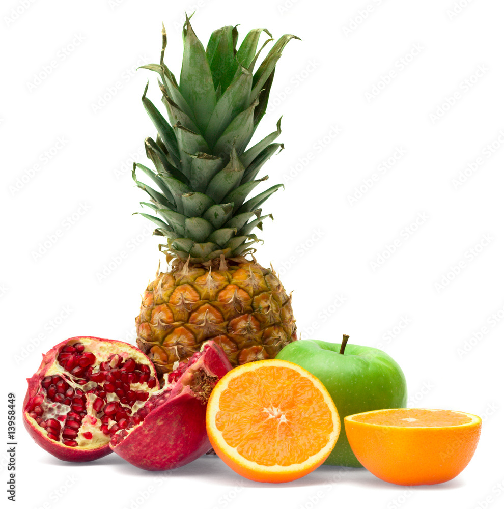Group of fresh fruits Group of fresh fruits