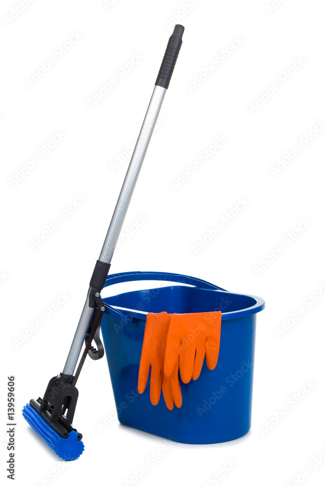 Swab and bucket Swab and bucket