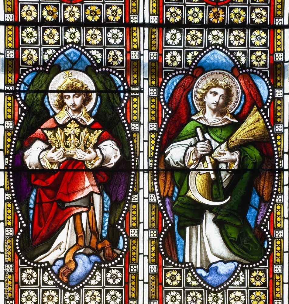 Stained glass in a church