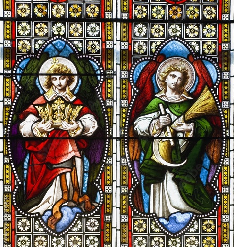 Stained glass in a church