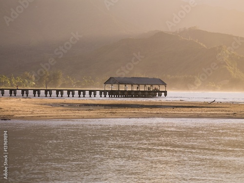 Pier, Kaui, Hawaii.. photo