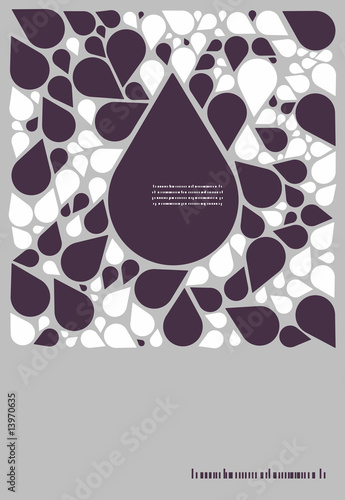 abstract vector retro poster with straws