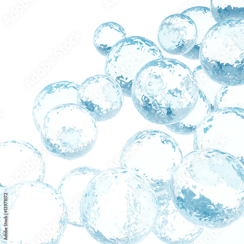 transparent bubbles with re...