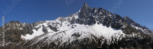 Panorama Drus et Grands Montets vu du Montenvers