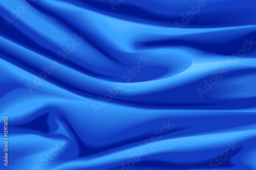 Blue Silk Ripples