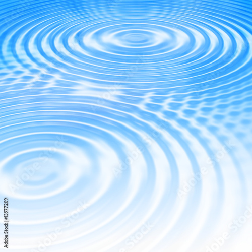 Blue summer water ripples