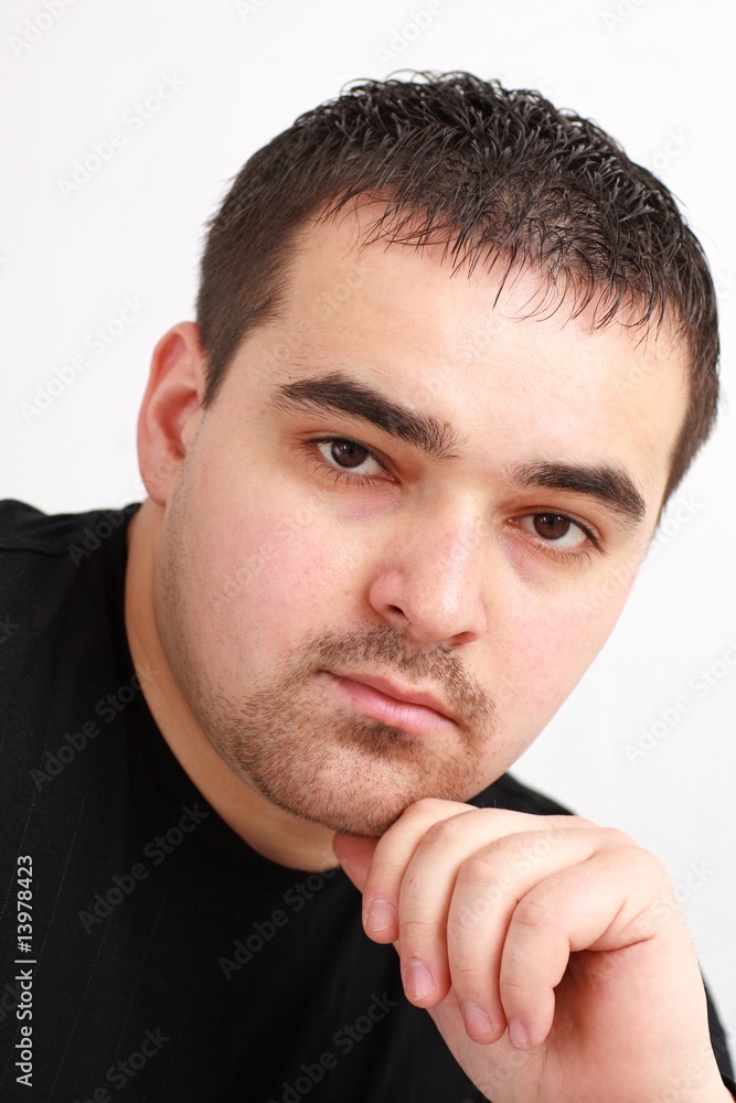 attractive man close up