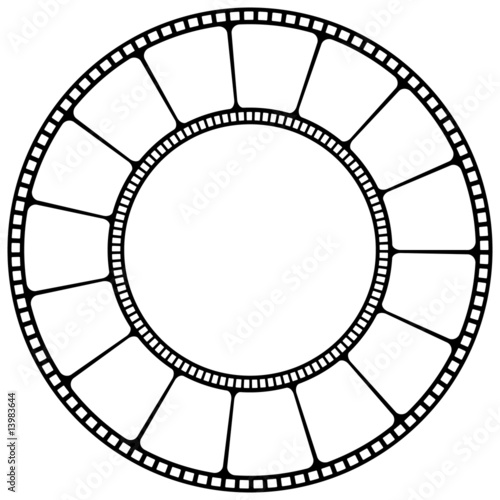 Filmstreifen rund Vektor