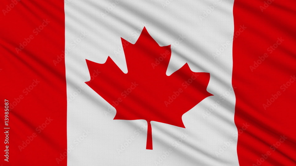 Canada flag, with real structure of a fabric Canada flag, with real structure of a fabric