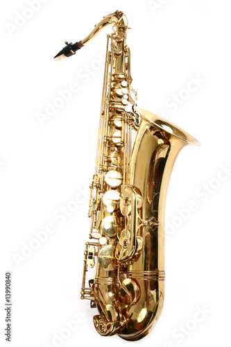 Fototapeta Saxophone  isolated on white background