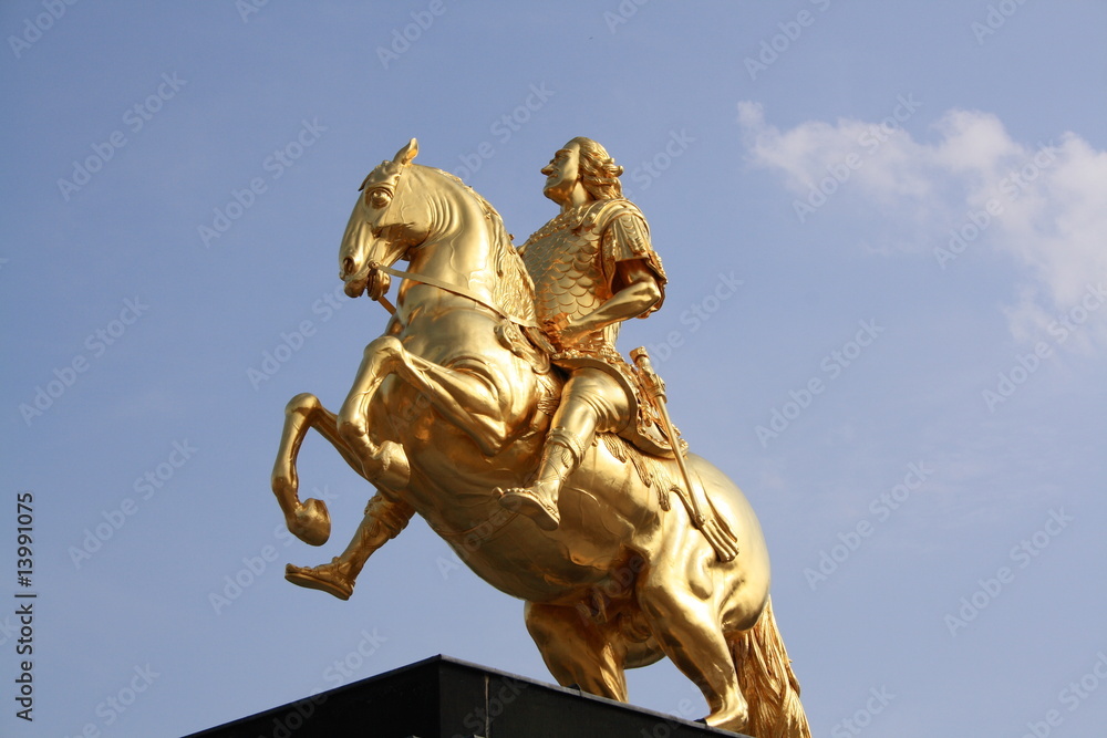 Fototapeta premium Goldener Reiter Dresden