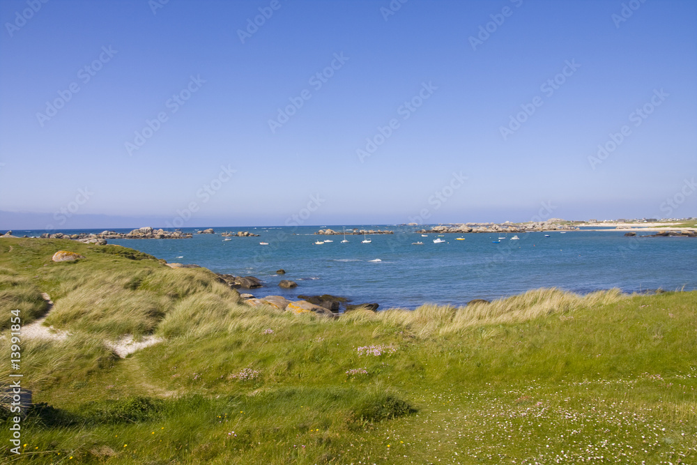 a view of the sea in brittany