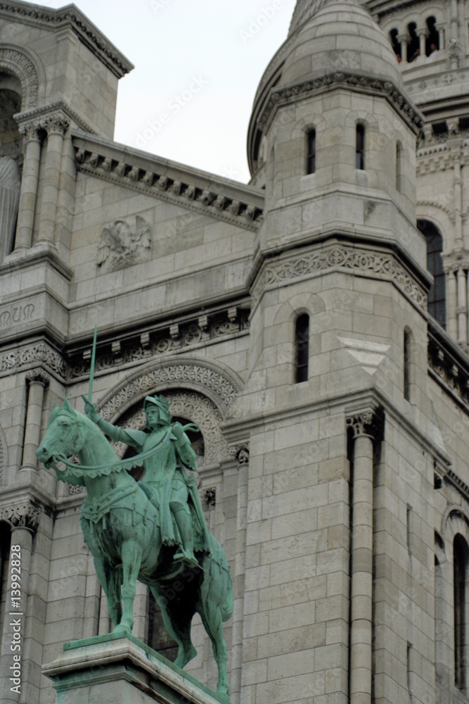 Fototapeta premium Chiesa del Sacro Cuore a Parigi - dettaglio
