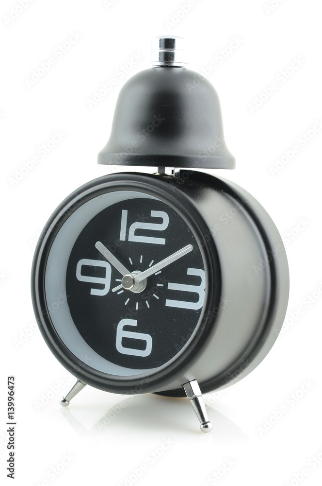 Fototapeta premium Black alarm clock