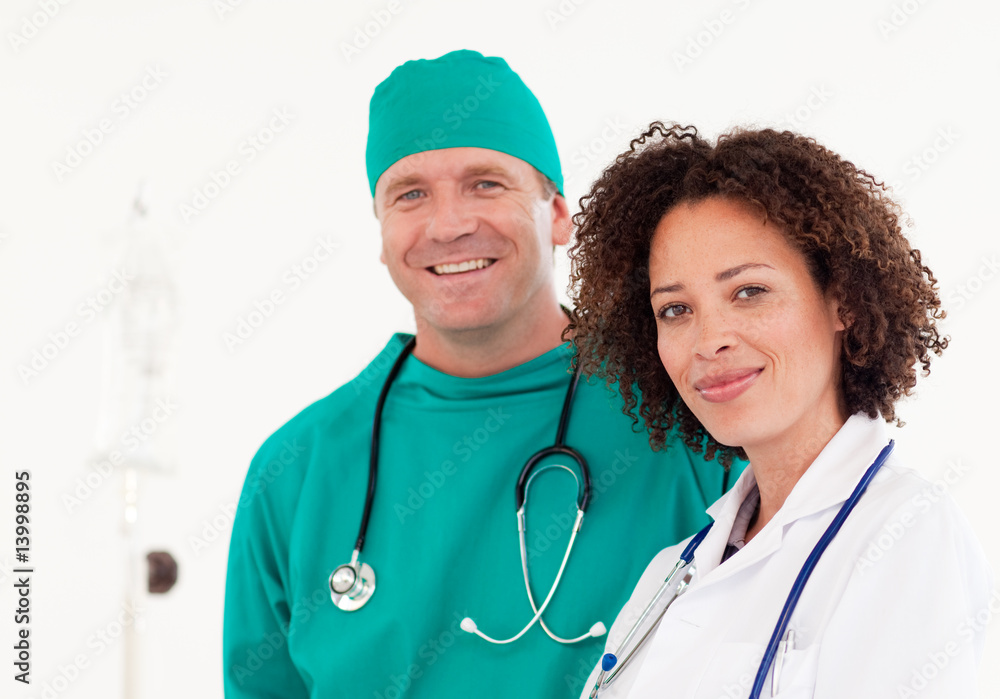 Group of Doctors working with each other Group of Doctors working with each other