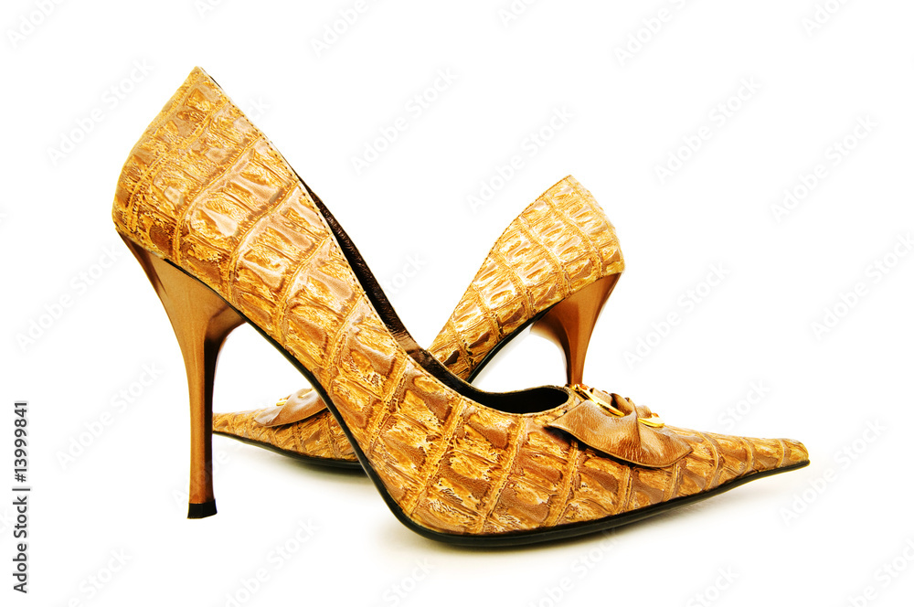 Obraz premium Woman shoes isolated on the white background