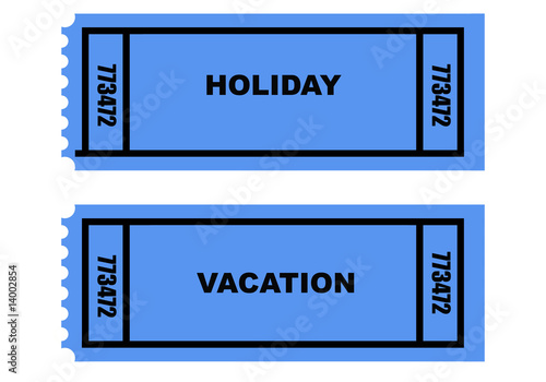 Holiday vacation tickets