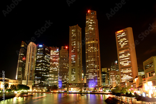 Singapore at night photo