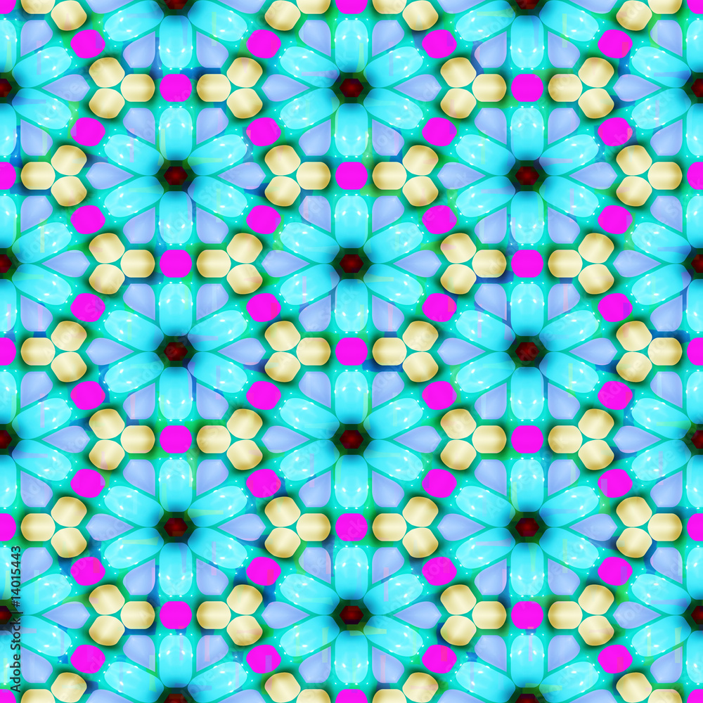 Naklejka premium festive flower pattern